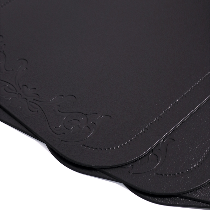 6 sets de table en simili cuir 44x30cm
