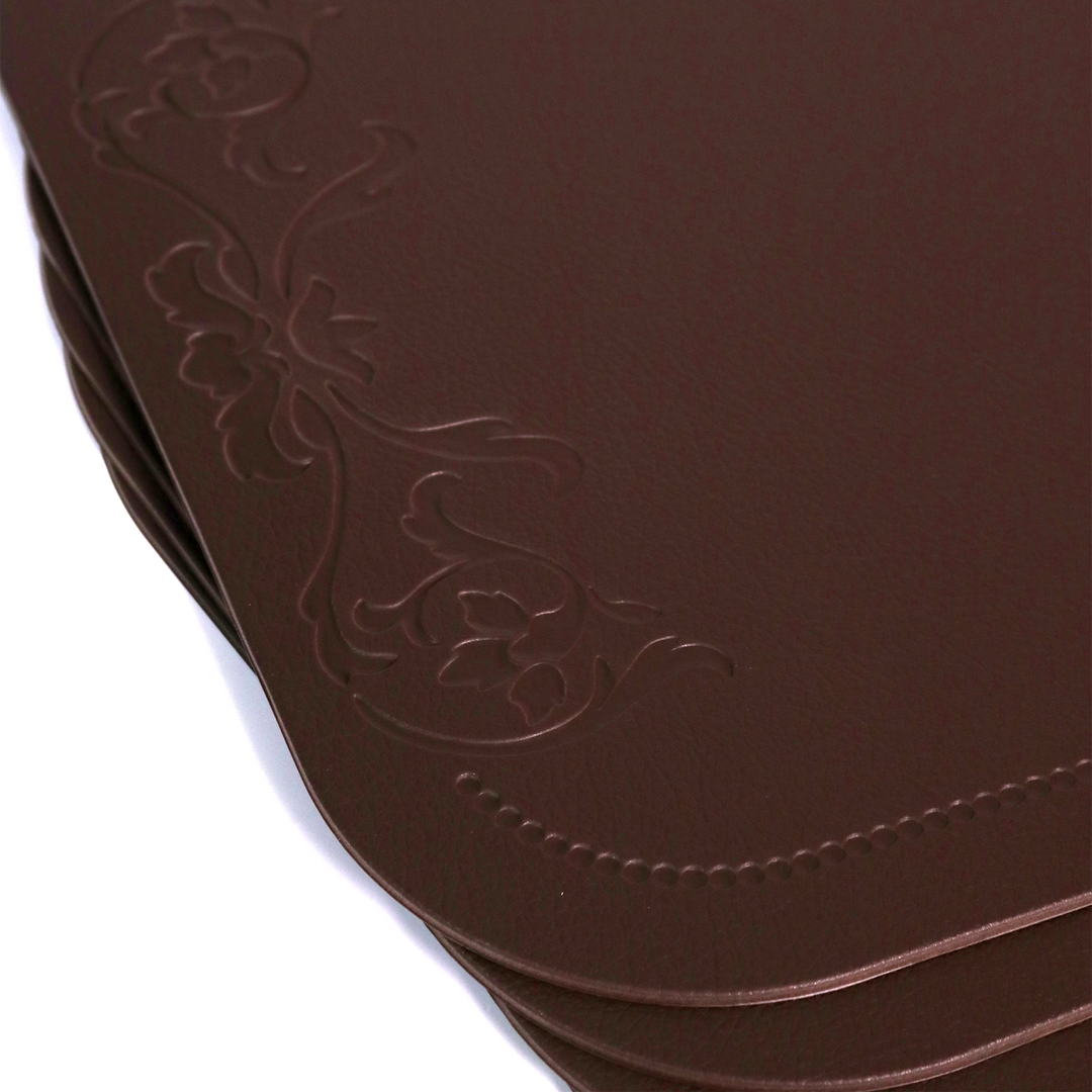 6 sets de table en simili cuir 44x30cm