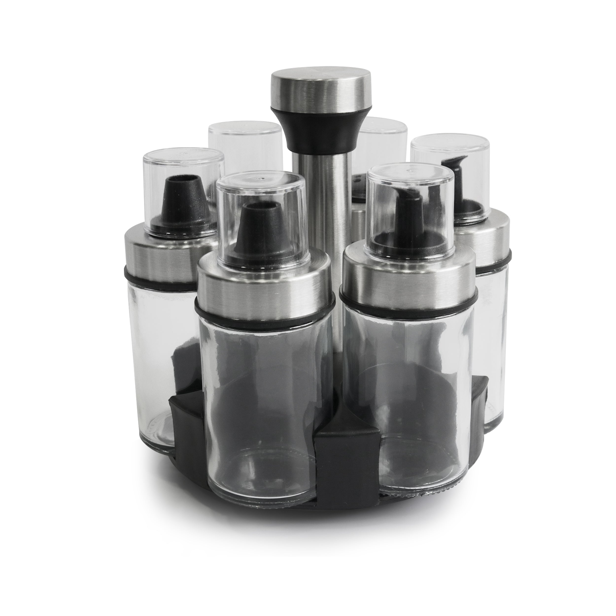 Set 2 sali res 4 huiliers avec support tournant 360 saga cuisine
