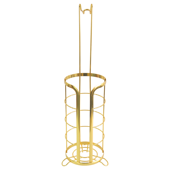 Porte papier toilette en métal doré 16x62cm