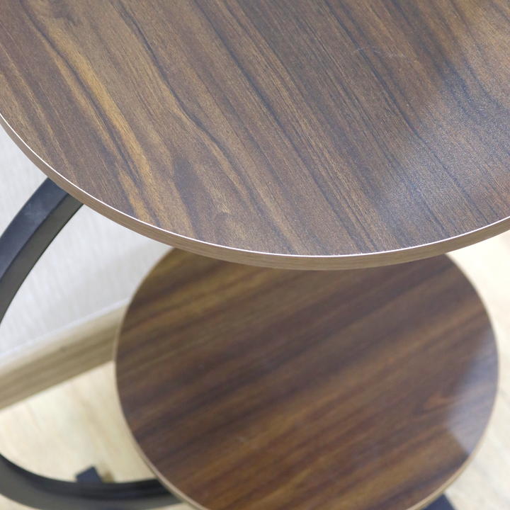 Table d'appoint 2 niveaux en MDF 40x65cm