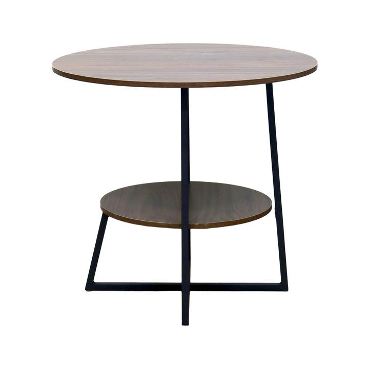 Table d'appoint 2 niveaux en MDF 60x55cm
