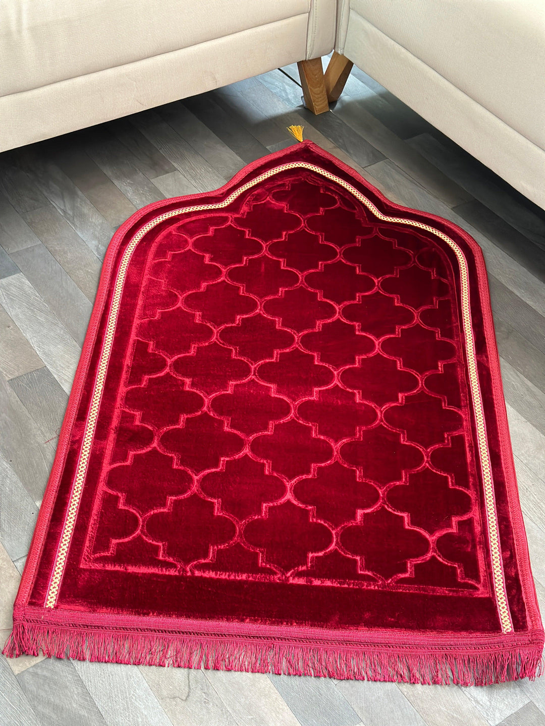 Tapis prière en velours 115x70cm - Saga Cuisine