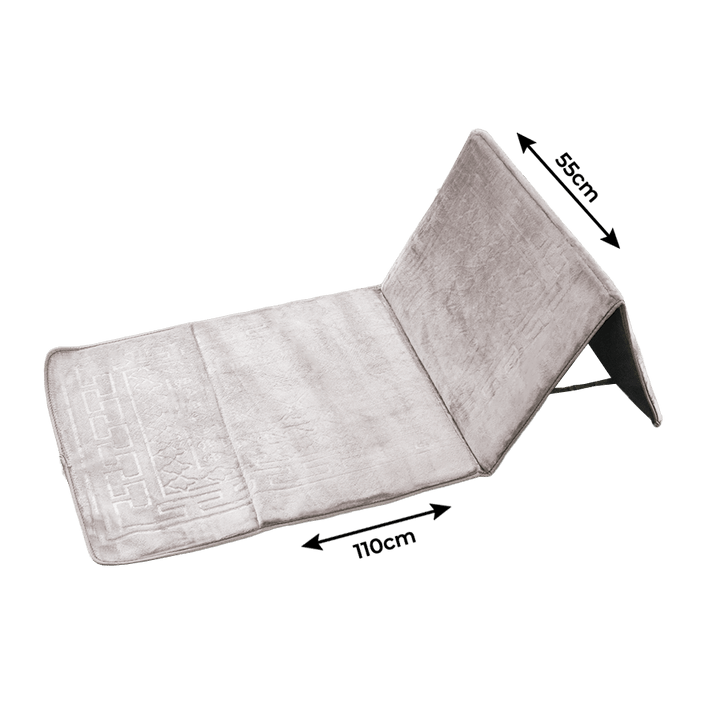 Tapis prière pliable avec dossier 110x55cm - Saga Cuisine