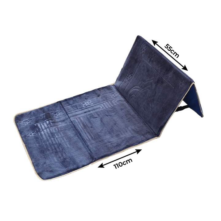 Tapis prière pliable avec dossier 110x55cm - Saga Cuisine