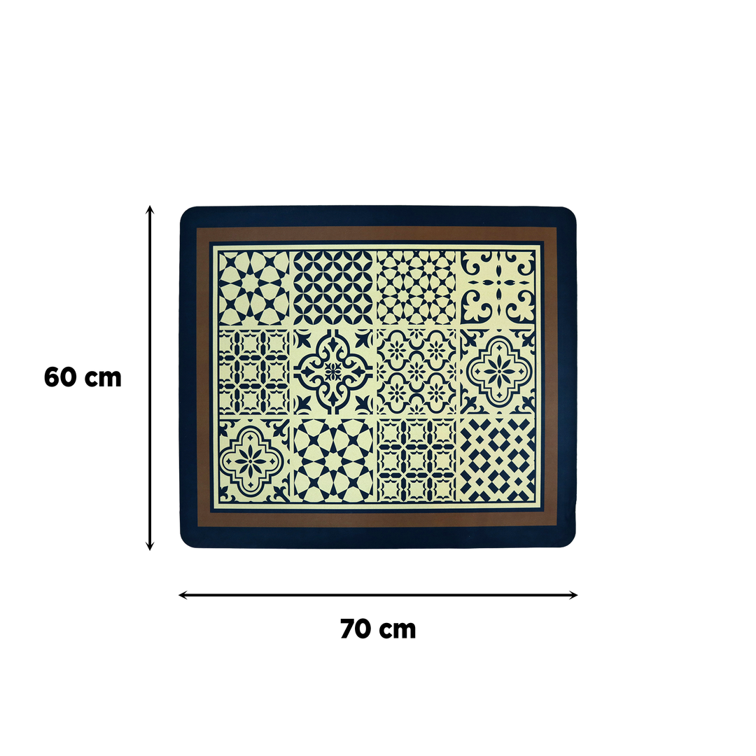 Set 2 tapis cuisine imperméable 180x60cm + 70x60cm