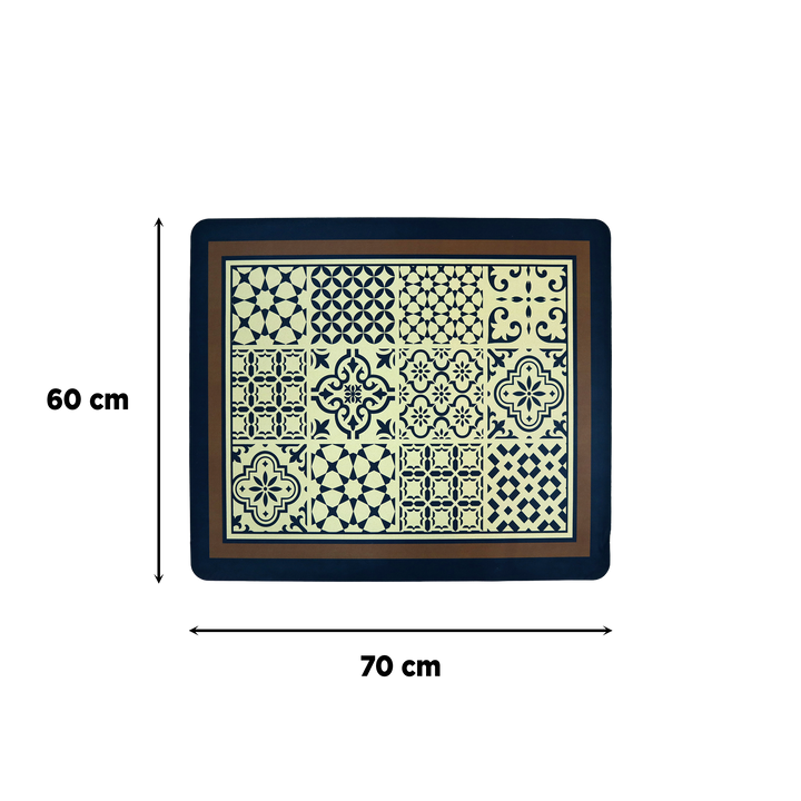 Set 2 tapis cuisine imperméable 180x60cm + 70x60cm