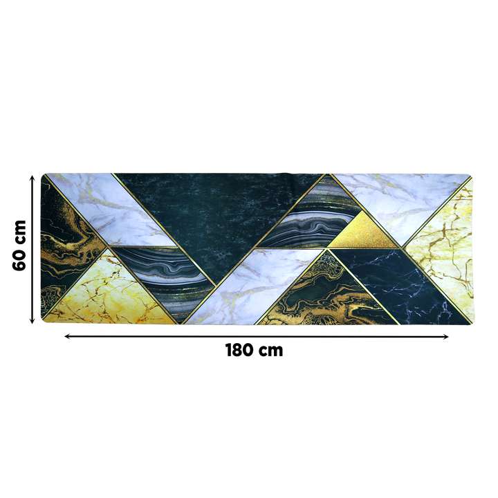 Set 2 tapis cuisine imperméable 180x60cm + 70x60cm