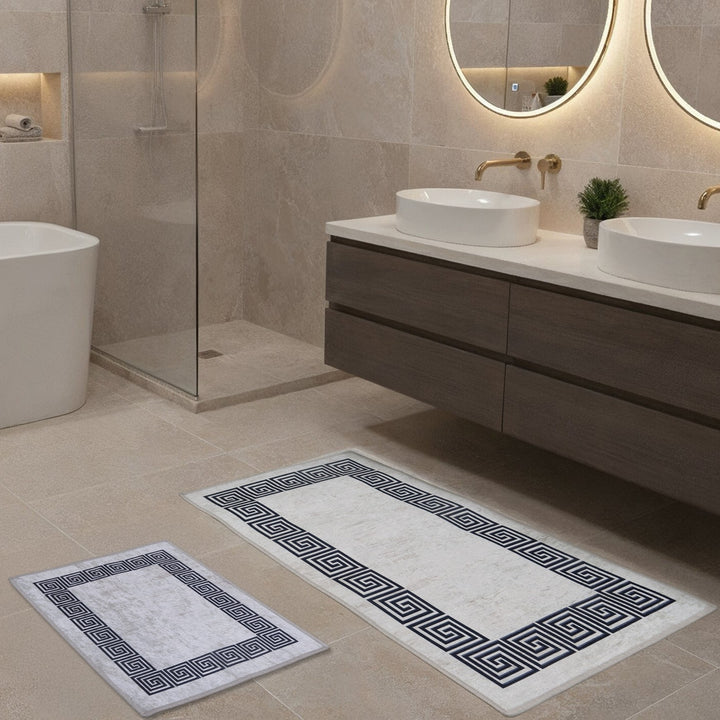 Tapis salle de bain 2pcs