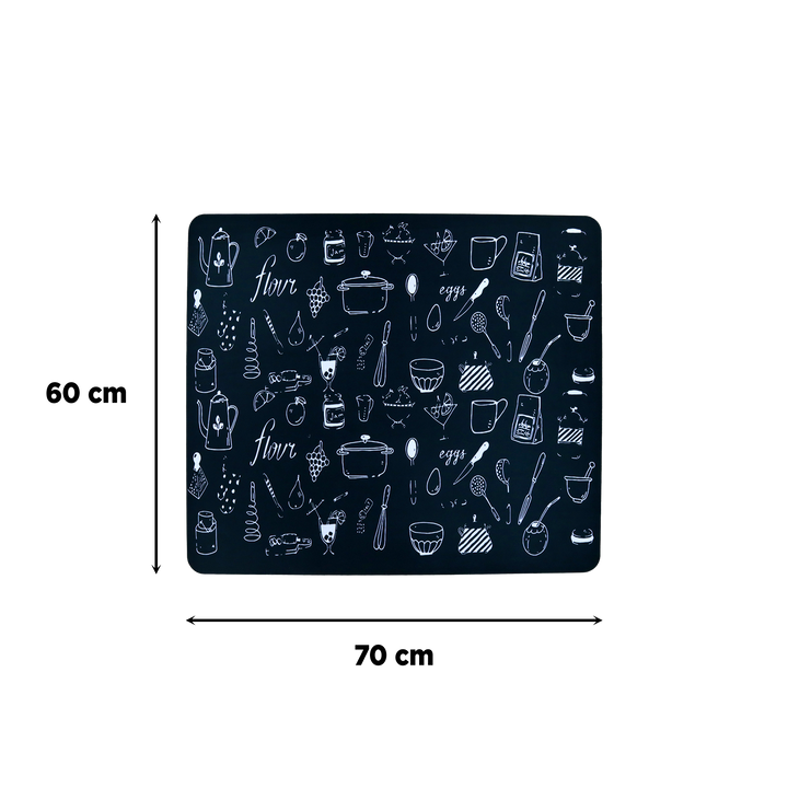 Set 2 tapis cuisine imperméable 180x60cm + 70x60cm