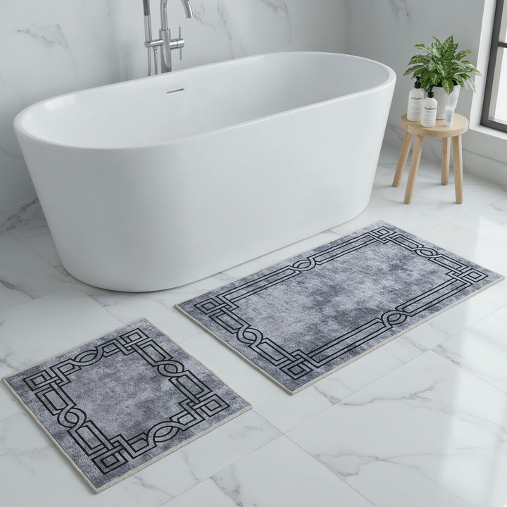Tapis salle de bain 2pcs