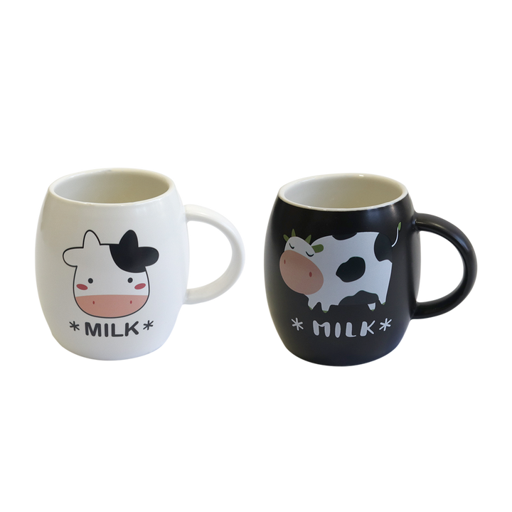 6 tasses à café motif vache 6x5,50cm