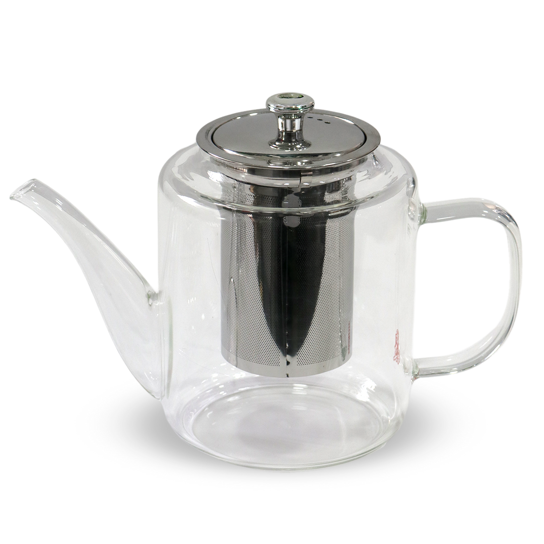 Set 2 théières en verre 1800ML + chauffe en verre