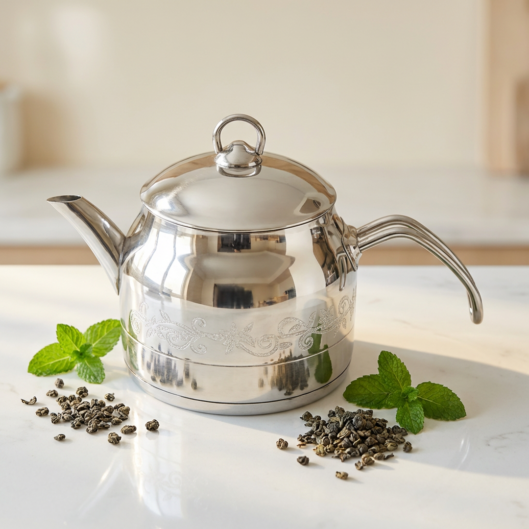 Théière en inox 1,50L