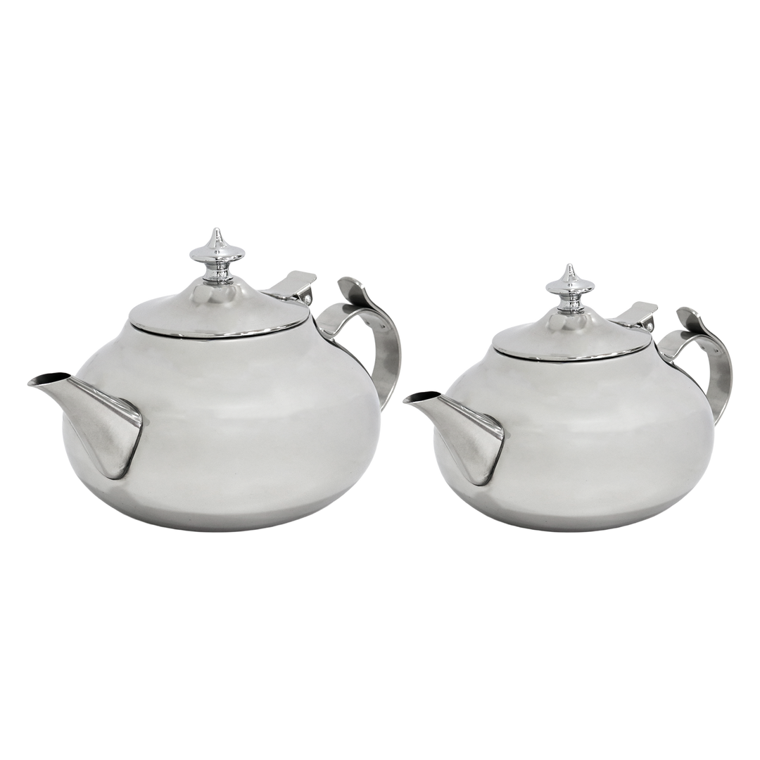 Set 2 théières en inox 1L et 1,50 L