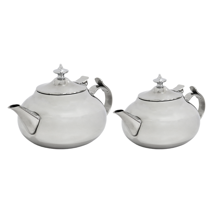 Set 2 théières en inox 1L et 1,50 L