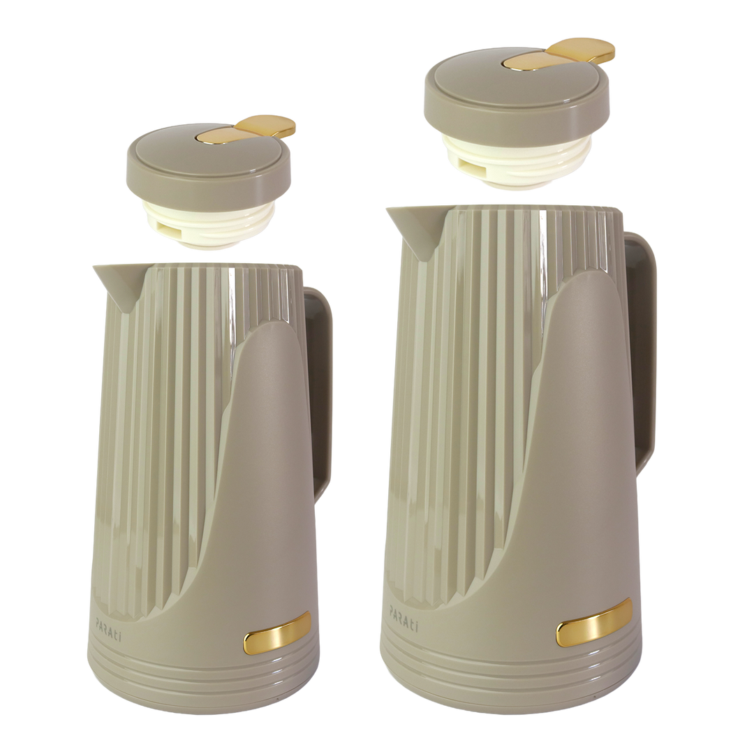 Set 2 thermos en verre 0,50L + 1L