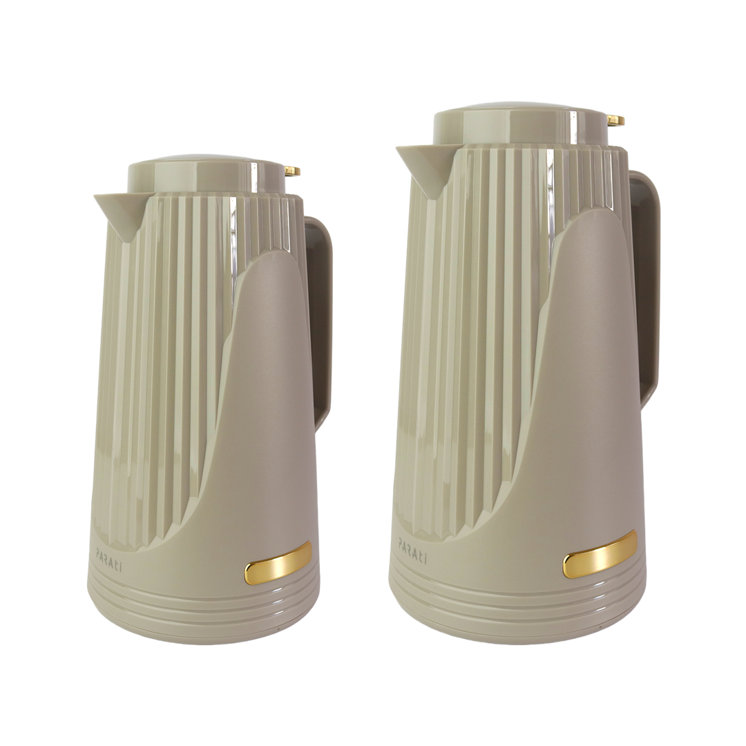 Set 2 thermos en verre 0,50L + 1L