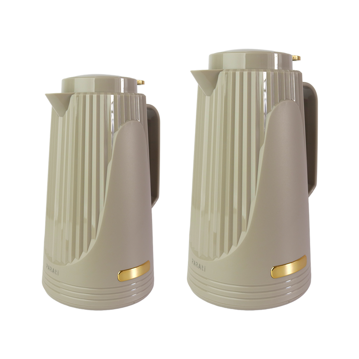Set 2 thermos en verre 0,50L + 1L
