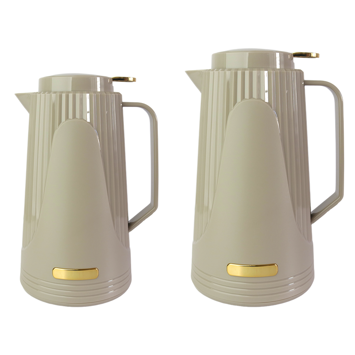 Set 2 thermos en verre 0,50L + 1L