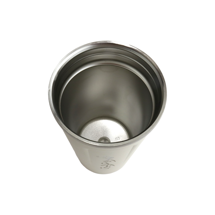 Set thermos en inox 510ML + 2 tasses en verre double paroi 6x7cm