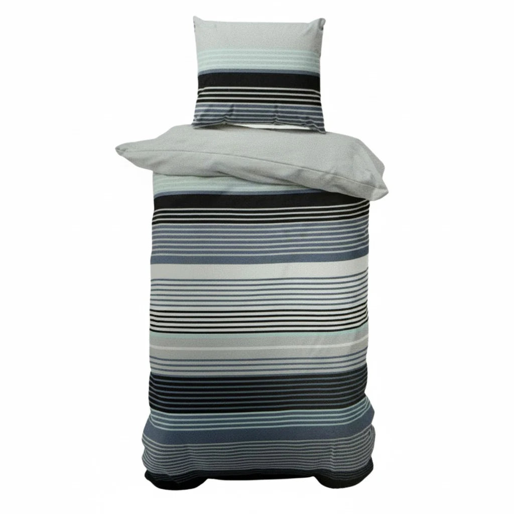 Parure de lit Bleu 1 place 150x215cm / 50x70cm