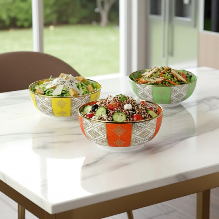 Set 3 bols à motif Beldi 15cm
