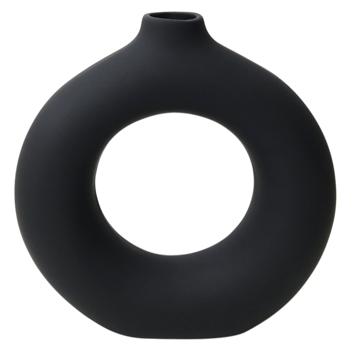 Vase en céramique noir 23cm