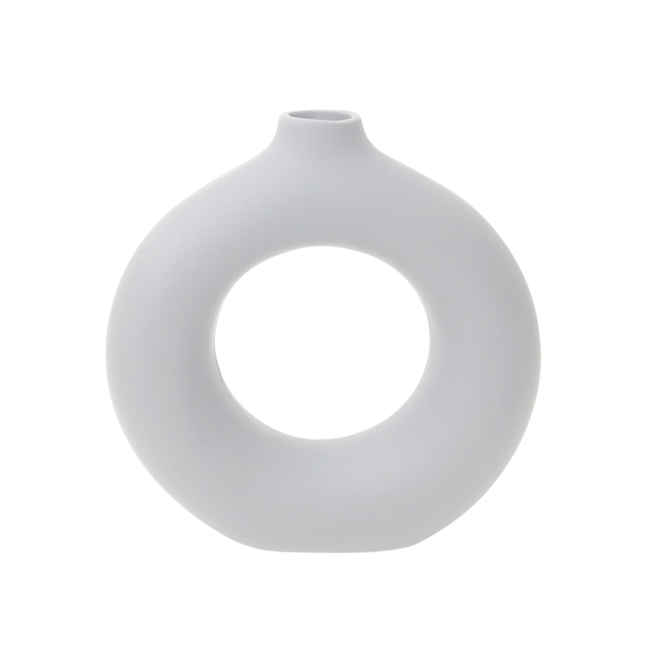 Vase en céramique blanc 18cm