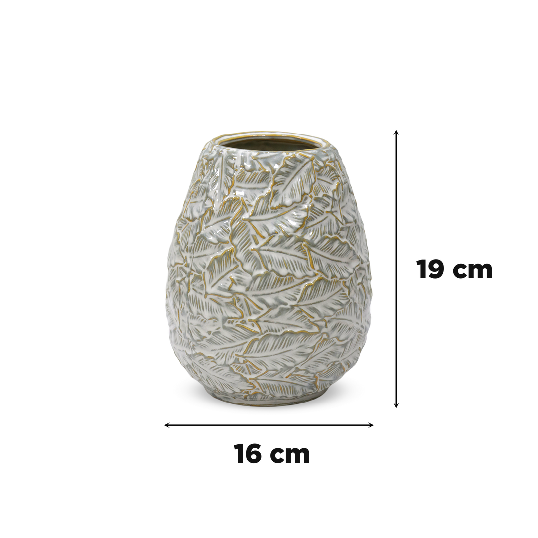 Set 2 vases en céramique 19cm + 29cm