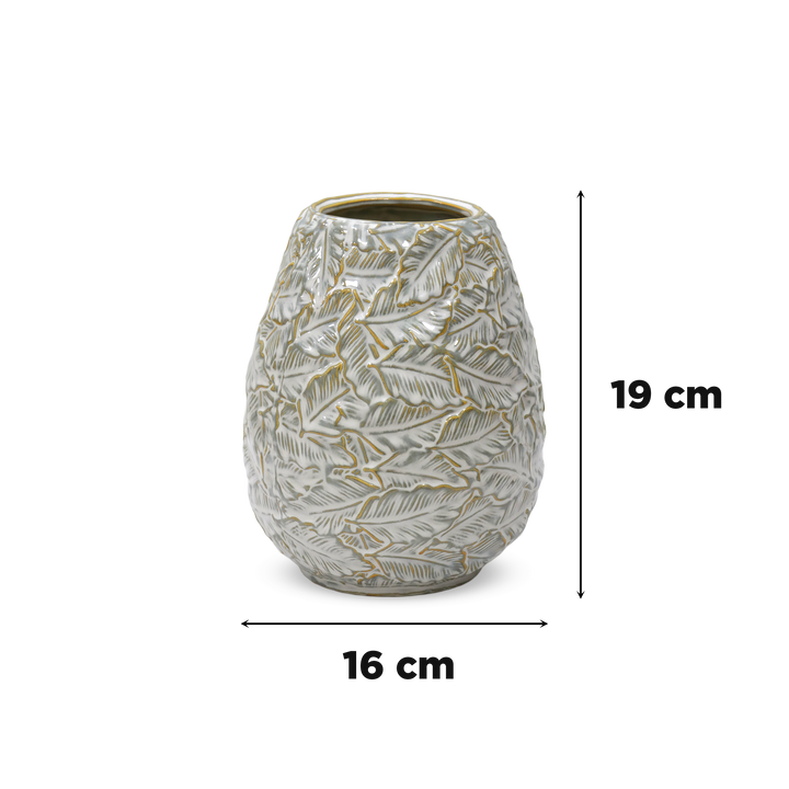 Set 2 vases en céramique 19cm + 29cm