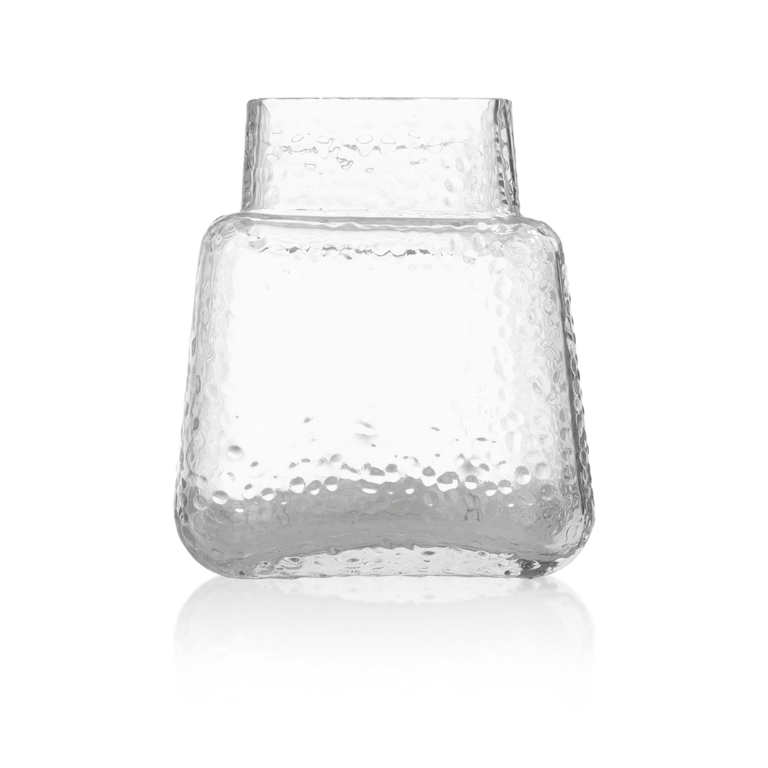 Vase en verre transparent 10x10cm