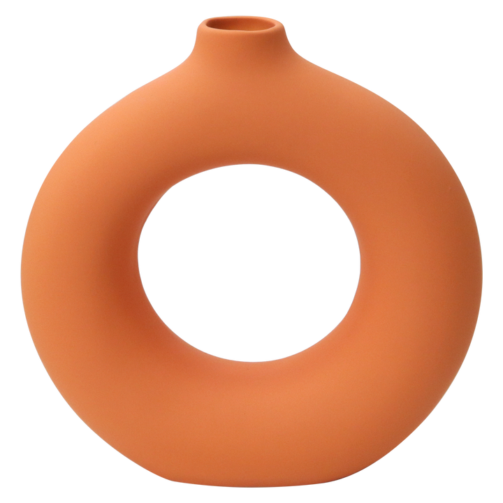 Vase en céramique orange 23cm