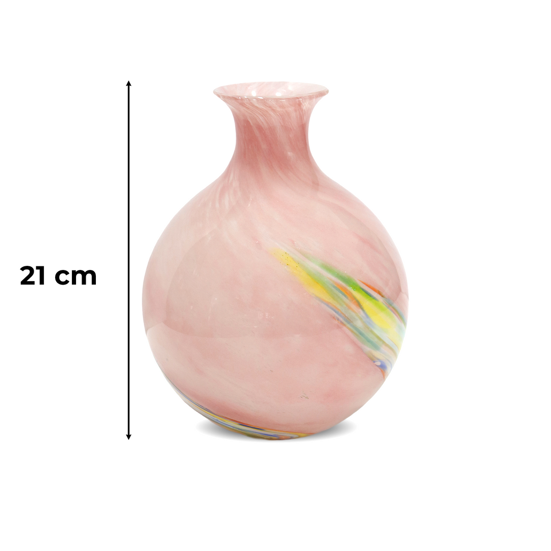 Vase décoratif en verre 21x14cm