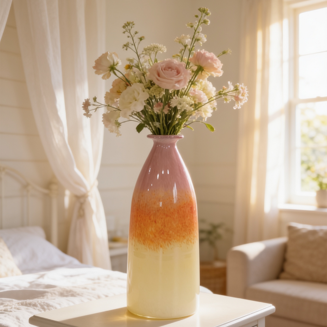 Vase décoratif en verre 29x12cm