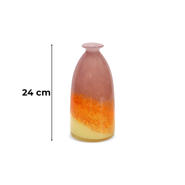 Vase décoratif en verre 24x12cm