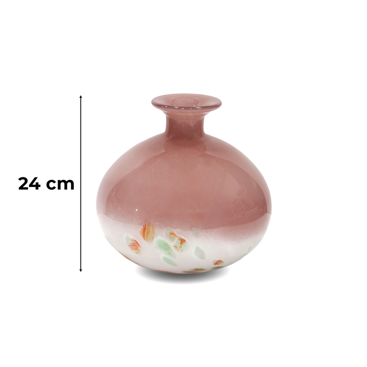 Vase décoratif en verre 24x19cm