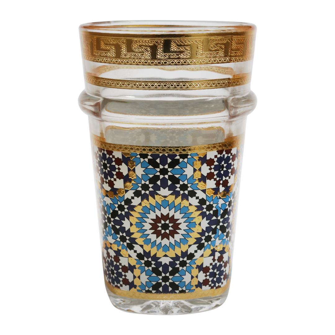12 verres à thé zellij marocain