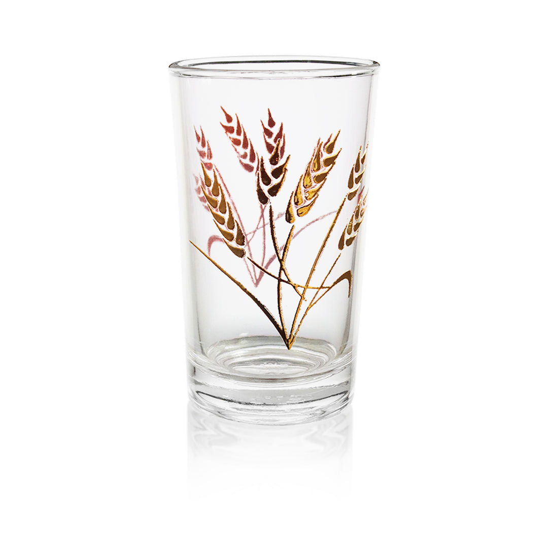 12 verres à thé dorés