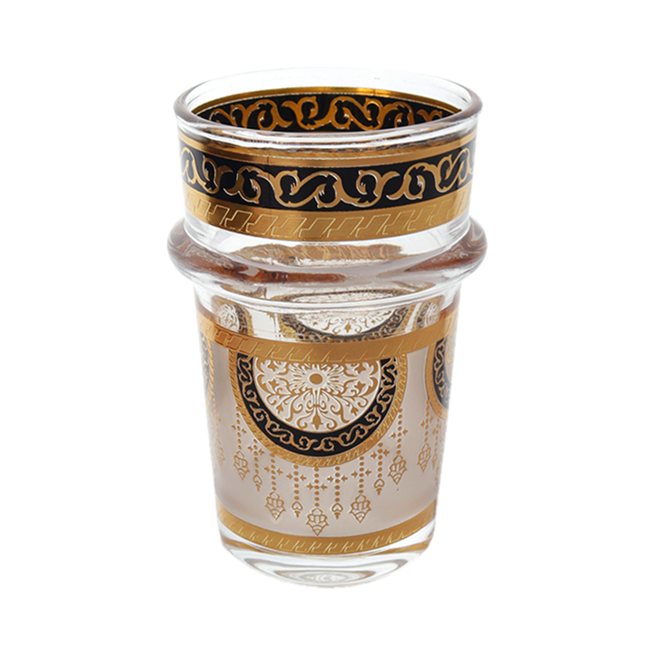 12 verres à thé noir