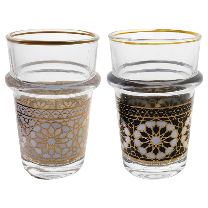 12 verres à thé "Zellij Marocain"