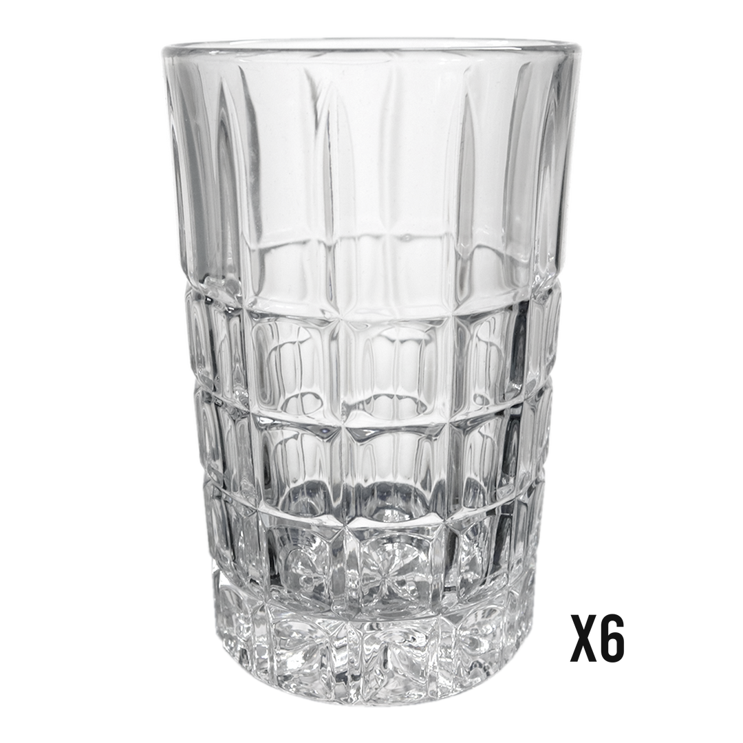 6 verres à thé 10x6cm