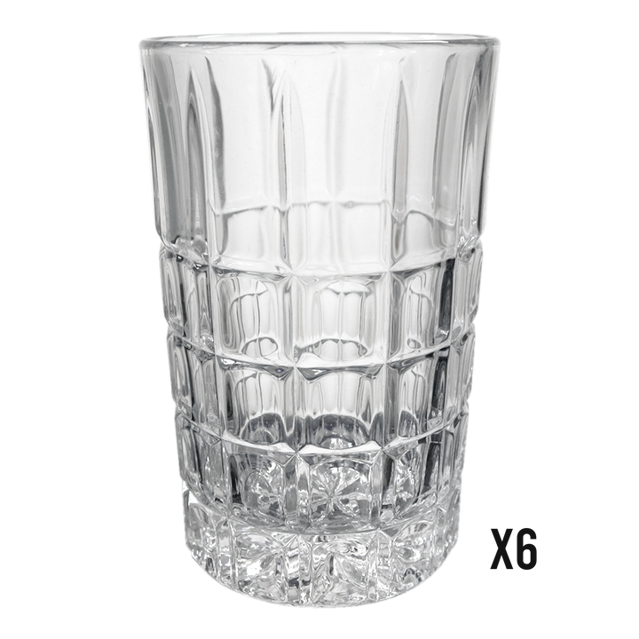 6 verres à thé 10x6cm