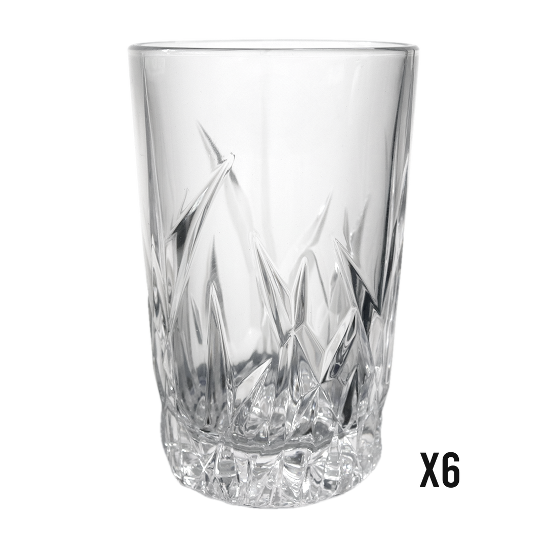 6 verres à thé 10x6cm