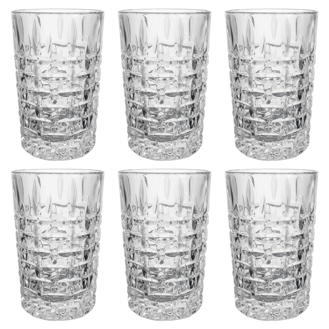 6 verres à thé 10x6cm