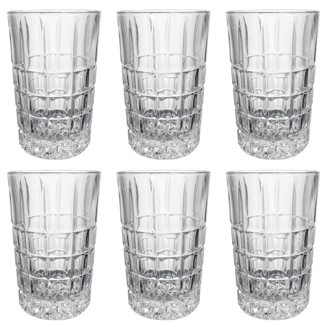 6 verres à thé 10x6cm