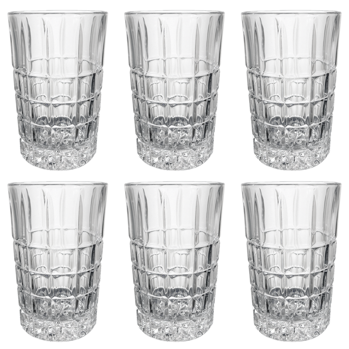 6 verres à thé 10x6cm