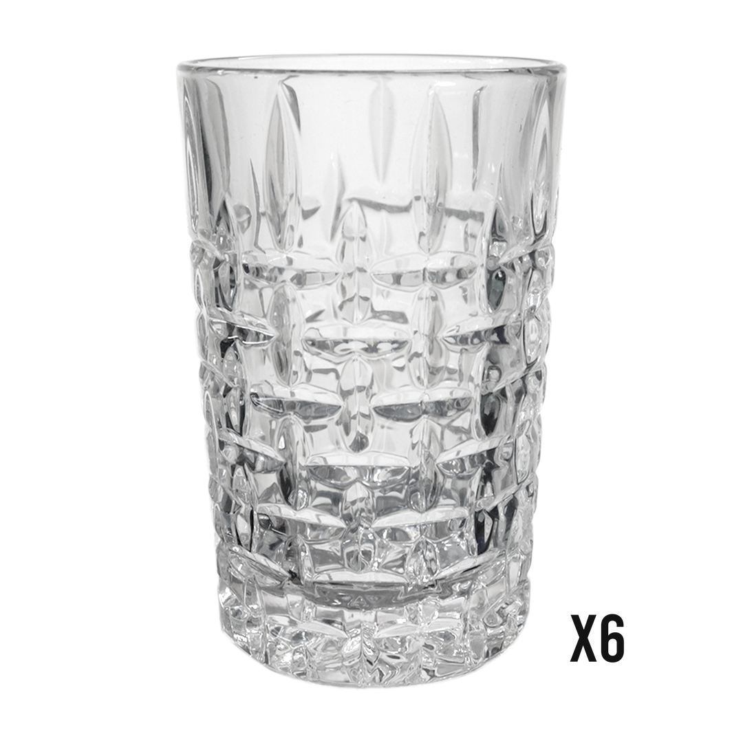 6 verres à thé 10x6cm