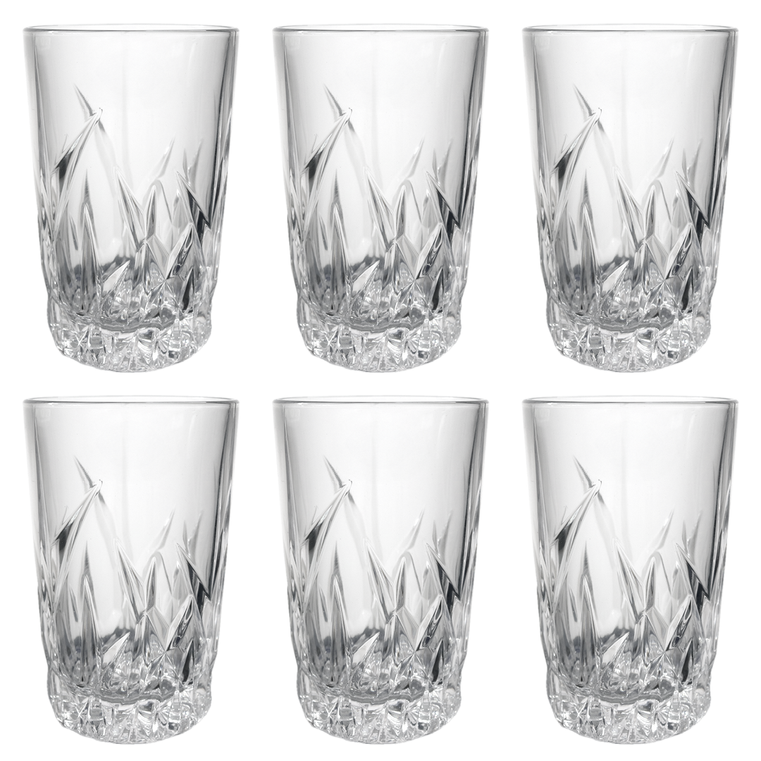 6 verres à thé 10x6cm