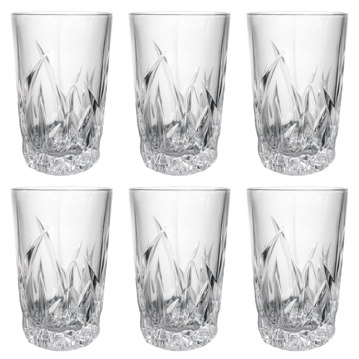 6 verres à thé 10x6cm